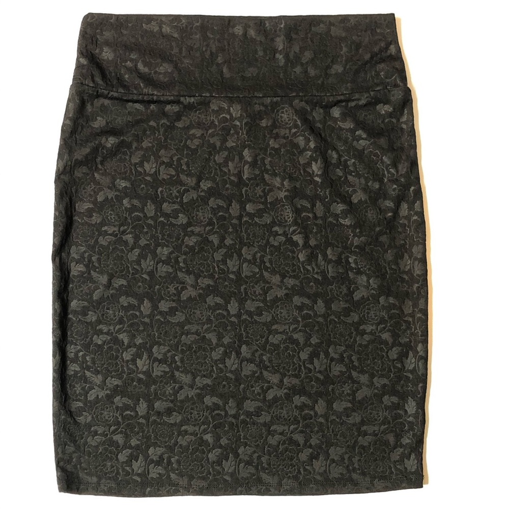 Black Pencil Skirt Noire Cassie Large EUC